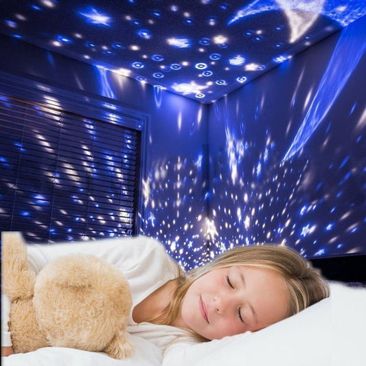 Star Master Projector with USB Wire Colorful Romantic LED Star Master Sky Night Projector Bed Light Lamp