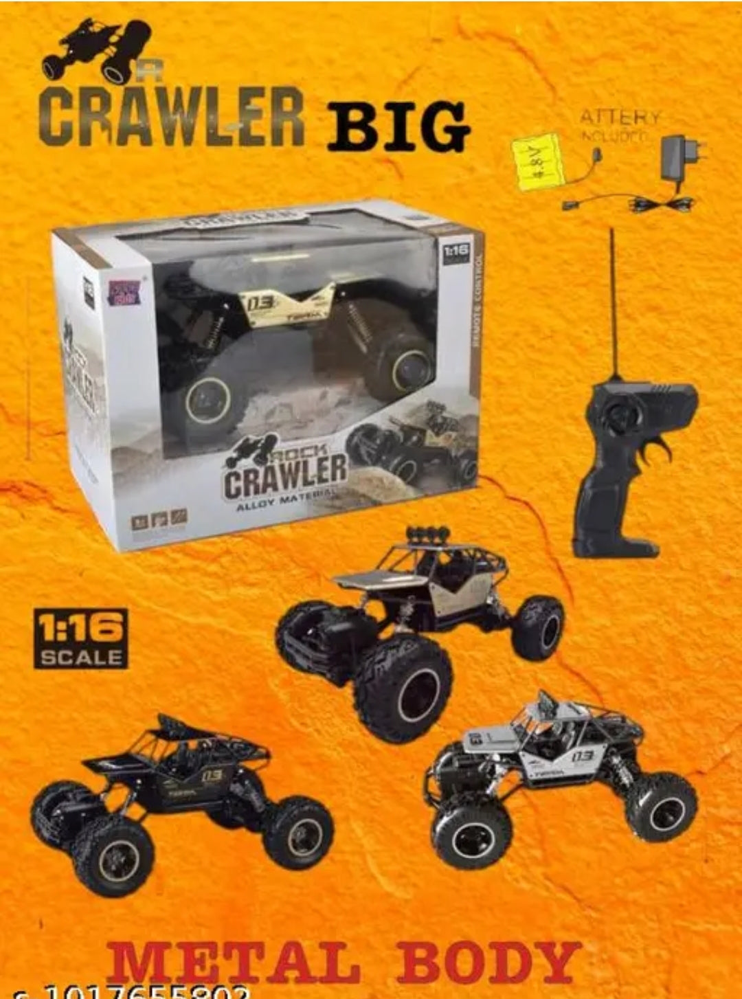 Metal body cra wler Remote control Rock Monster Truck Car with smoke effect BE61